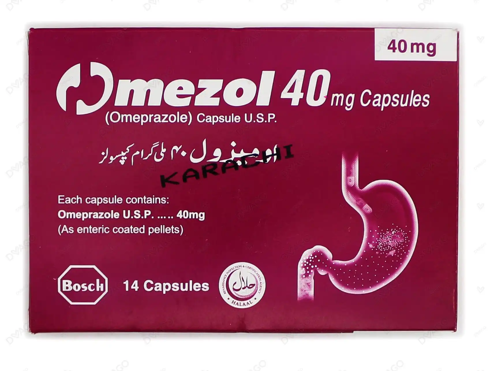 Omezol Capsules 40 Mg 2x7s